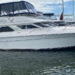 1996 White Sea Ray 440 Express Cabin Cruiser Mt. Pleasant, SC 29464 For Sale on cabincruiserforsale.com - Boost Your Ad  